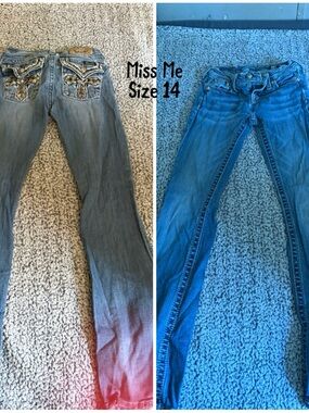 Miss Me Blue Embellished Boot Cut Jeans